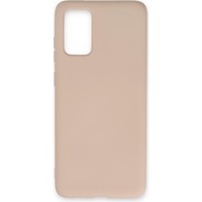 Happycase Samsung Galaxy S20 Plus Kılıf Nano Içi Kadife  Silikon - Pudra