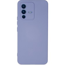 Happycase Vivo V23 5g Kılıf Nano Içi Kadife  Silikon - Lila