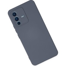 Happycase Vivo V23 5g Kılıf Nano Içi Kadife  Silikon - Gri