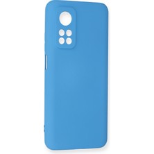 Happycase Xiaomi Mi 10T Kılıf Nano Içi Kadife  Silikon - Mavi