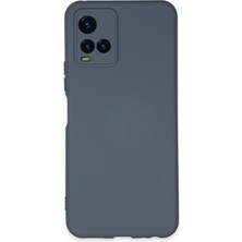 Happycase Vivo Y21S Kılıf Nano Içi Kadife  Silikon - Gri