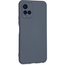 Happycase Vivo Y21S Kılıf Nano Içi Kadife  Silikon - Gri