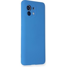 Happycase Xiaomi Mi 11 Kılıf Nano Içi Kadife  Silikon - Mavi