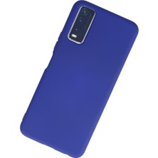 Happycase Vivo Y20 Kılıf Nano Içi Kadife  Silikon - Lacivert