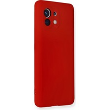 Happycase Xiaomi Mi 11 Kılıf Nano Içi Kadife  Silikon - Kırmızı