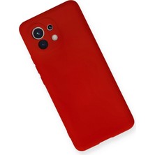 Happycase Xiaomi Mi 11 Kılıf Nano Içi Kadife  Silikon - Kırmızı