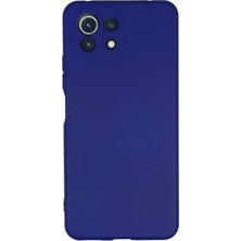 Happycase Xiaomi Mi 11 Lite Kılıf Nano Içi Kadife  Silikon - Koyu Mavi