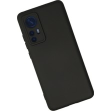 Happycase Xiaomi Mi 12 Kılıf Nano Içi Kadife  Silikon - Siyah