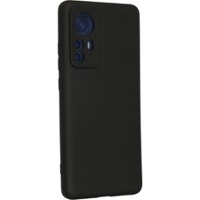 Happycase Xiaomi Mi 12 Kılıf Nano Içi Kadife  Silikon - Siyah