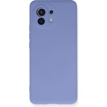 Happycase Xiaomi Mi 11 Kılıf Nano Içi Kadife  Silikon - Lila