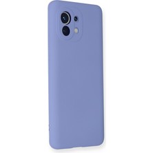 Happycase Xiaomi Mi 11 Kılıf Nano Içi Kadife  Silikon - Lila