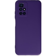 Happycase Xiaomi Redmi 10 Kılıf Nano Içi Kadife  Silikon - Mor