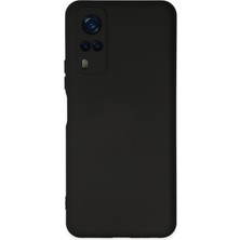 Happycase Vivo Y53S Kılıf Nano Içi Kadife  Silikon - Siyah