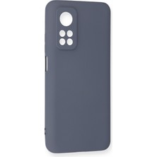 Happycase Xiaomi Mi 10T Kılıf Nano Içi Kadife  Silikon - Gri