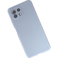 Happycase Xiaomi Mi 11 Lite Kılıf Nano Içi Kadife  Silikon - Sky Blue