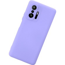 Happycase Xiaomi Mi 11T Kılıf Nano Içi Kadife  Silikon - Lila