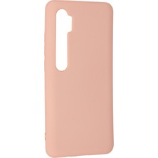 Happycase Xiaomi Mi Note 10 Lite Kılıf Nano Içi Kadife  Silikon - Pudra