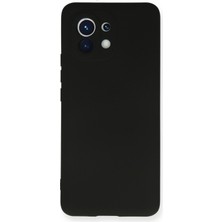 Happycase Xiaomi Mi 11 Kılıf Nano Içi Kadife  Silikon - Siyah