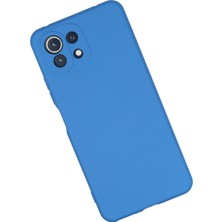 Happycase Xiaomi Mi 11 Lite Kılıf Nano Içi Kadife  Silikon - Mavi