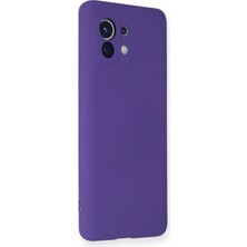 Happycase Xiaomi Mi 11 Kılıf Nano Içi Kadife  Silikon - Mor