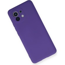 Happycase Xiaomi Mi 11 Kılıf Nano Içi Kadife  Silikon - Mor