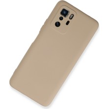 Happycase Xiaomi Poco X3 Gt Kılıf Nano Içi Kadife  Silikon - Pudra