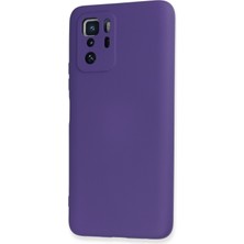 Happycase Xiaomi Poco X3 Gt Kılıf Nano Içi Kadife  Silikon - Mor