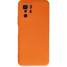 Happycase Xiaomi Poco X3 Gt Kılıf Nano Içi Kadife  Silikon - Turuncu