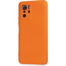 Happycase Xiaomi Poco X3 Gt Kılıf Nano Içi Kadife  Silikon - Turuncu