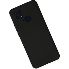 Happycase Xiaomi Redmi 10C Kılıf Nano Içi Kadife  Silikon - Siyah