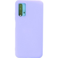 Happycase Xiaomi Redmi 9t Kılıf Nano Içi Kadife  Silikon - Lila