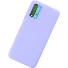 Happycase Xiaomi Redmi 9t Kılıf Nano Içi Kadife  Silikon - Lila