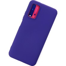 Happycase Xiaomi Redmi 9t Kılıf Nano Içi Kadife  Silikon - Mor