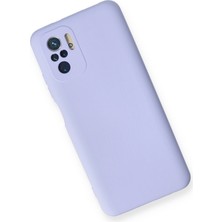 Happycase Xiaomi Redmi Note 10S Kılıf Nano Içi Kadife  Silikon - Lila