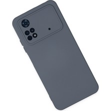 Happycase Xiaomi Poco M4 Pro 4g Kılıf Nano Içi Kadife  Silikon - Gri