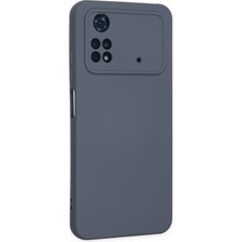 Happycase Xiaomi Poco M4 Pro 4g Kılıf Nano Içi Kadife  Silikon - Gri