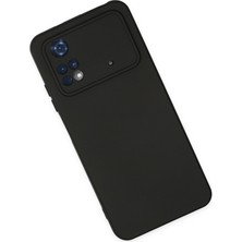 Happycase Xiaomi Poco M4 Pro 4g Kılıf Nano Içi Kadife  Silikon - Siyah