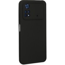 Happycase Xiaomi Poco M4 Pro 4g Kılıf Nano Içi Kadife  Silikon - Siyah