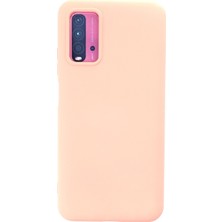 Happycase Xiaomi Redmi 9t Kılıf Nano Içi Kadife  Silikon - Pudra