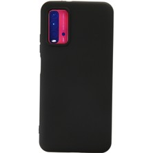 Happycase Xiaomi Redmi 9t Kılıf Nano Içi Kadife  Silikon - Siyah