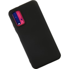 Happycase Xiaomi Redmi 9t Kılıf Nano Içi Kadife  Silikon - Siyah