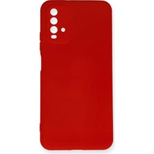 Happycase Xiaomi Redmi 9t Kılıf Nano Içi Kadife  Silikon - Kırmızı