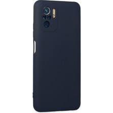 Happycase Xiaomi Redmi Note 10S Kılıf Nano Içi Kadife  Silikon - Lacivert