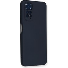 Happycase Xiaomi Redmi Note 11 Kılıf Nano Içi Kadife  Silikon - Lacivert