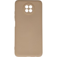 Happycase Xiaomi Redmi Note 9 5g Kılıf Nano Içi Kadife  Silikon - Bej