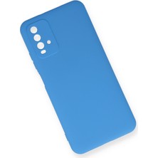 Happycase Xiaomi Redmi 9t Kılıf Nano Içi Kadife  Silikon - Mavi