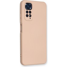 Happycase Xiaomi Redmi Note 11 Kılıf Nano Içi Kadife  Silikon - Pudra