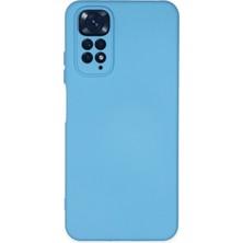 Happycase Xiaomi Redmi Note 11 Kılıf Nano Içi Kadife  Silikon - Mavi