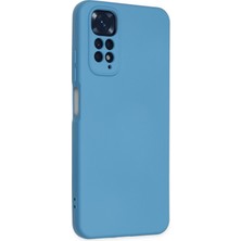 Happycase Xiaomi Redmi Note 11 Kılıf Nano Içi Kadife  Silikon - Mavi