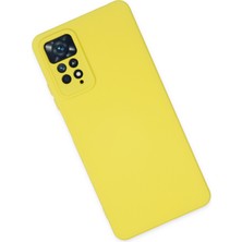 Happycase Xiaomi Redmi Note 11 Pro Kılıf Nano Içi Kadife  Silikon - Sarı